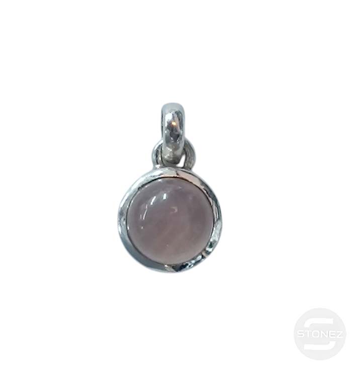58229-02 Colgante Plata 925 Cuarzo Rosa 12 mm Aprox