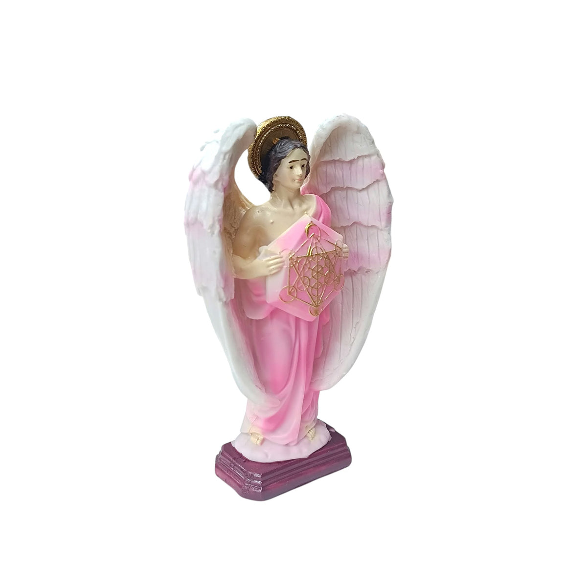 Figura En Resina Diosa Metratón 15 Cms Aprox Color Rosa REF 600104559