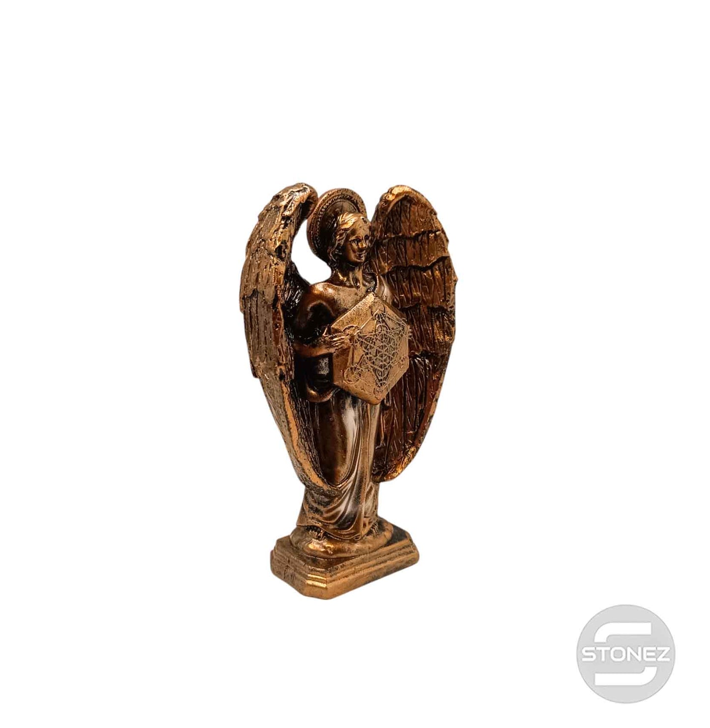 600102753-01 Figura En Resina Diosa Metratón 15 Cms Aprox Color Bronce