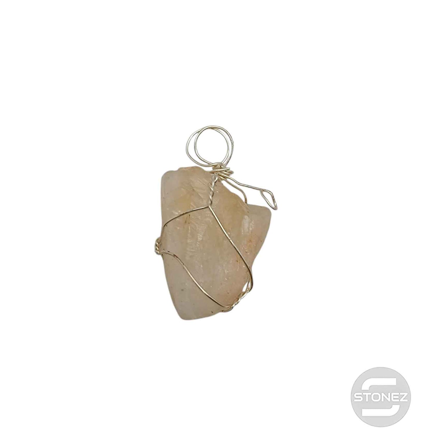 600103427 Colgante Bruto Mineral Citrino Engarzado En Metal 2 a 3 Cms Aproxr Ligeramente Diferente)
