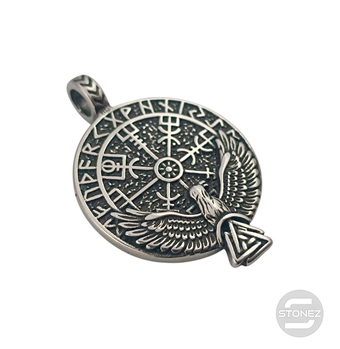 600103438-08 Colgante Acero Vegvisir 50 mm