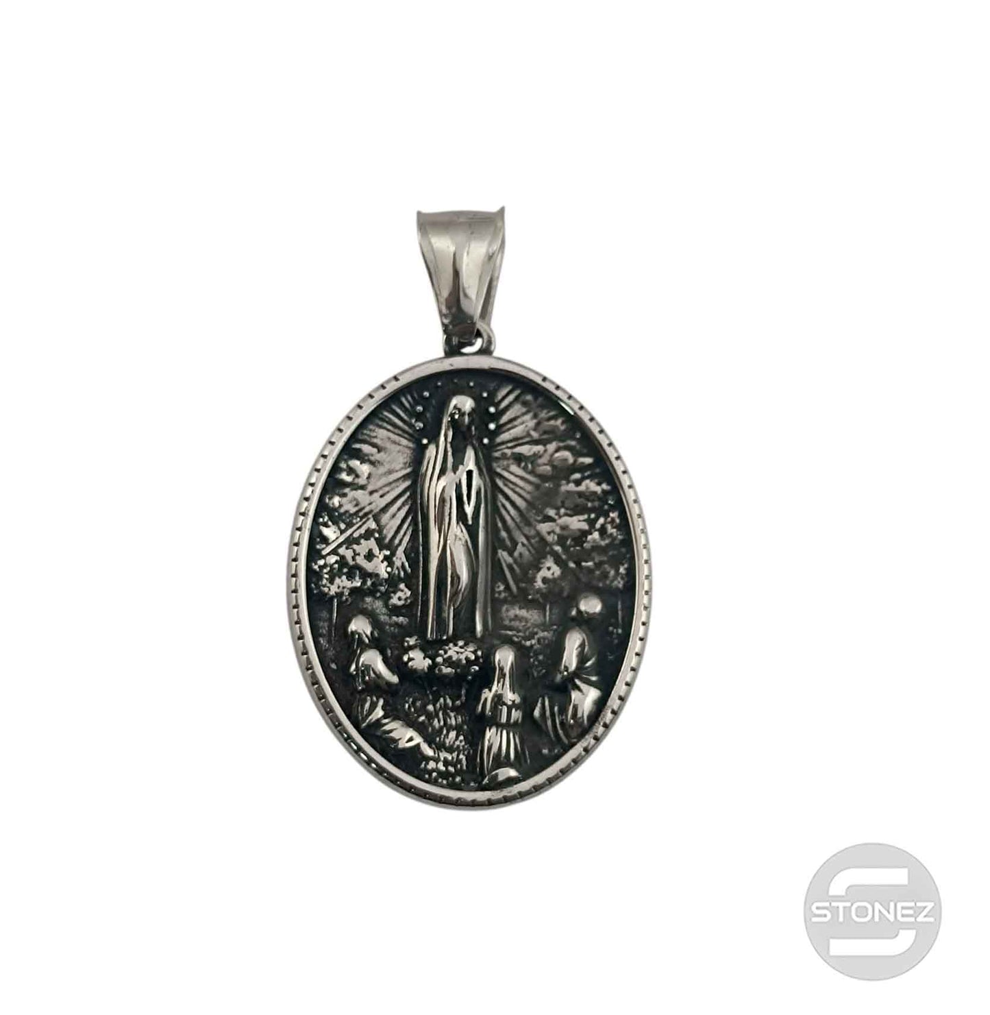 600103438-20 Colgante Acero Virgen De Fatima 35 mm
