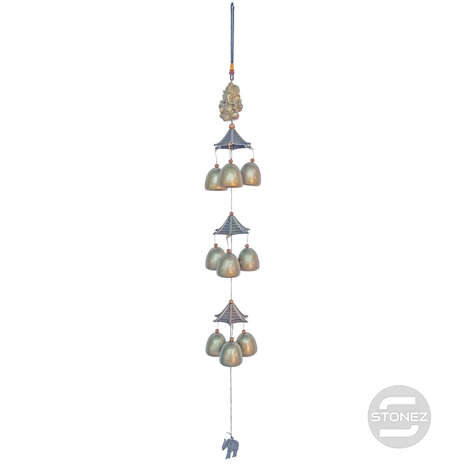 600103486-08 Campana De Viento De Ganesha Dijes De Campana 70 Cms Aprox