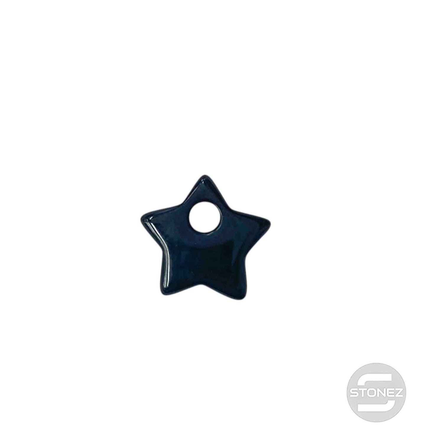 600103490 Colgante Piedra Perforada Obsidiana 25 mm Aprox Estrella