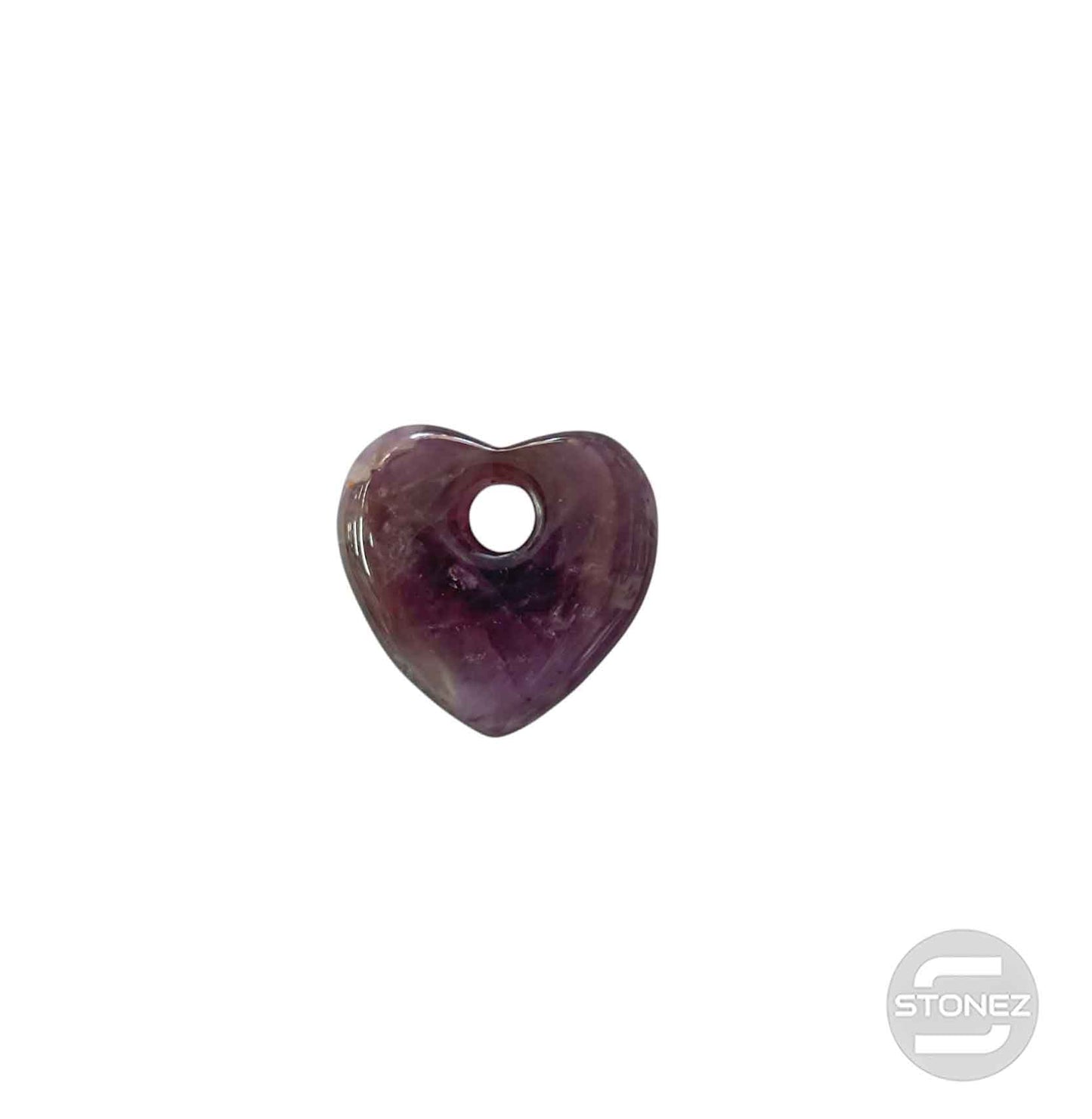 600103490 Colgante Piedra Perforada Amatista 25 mm Aprox Corazon