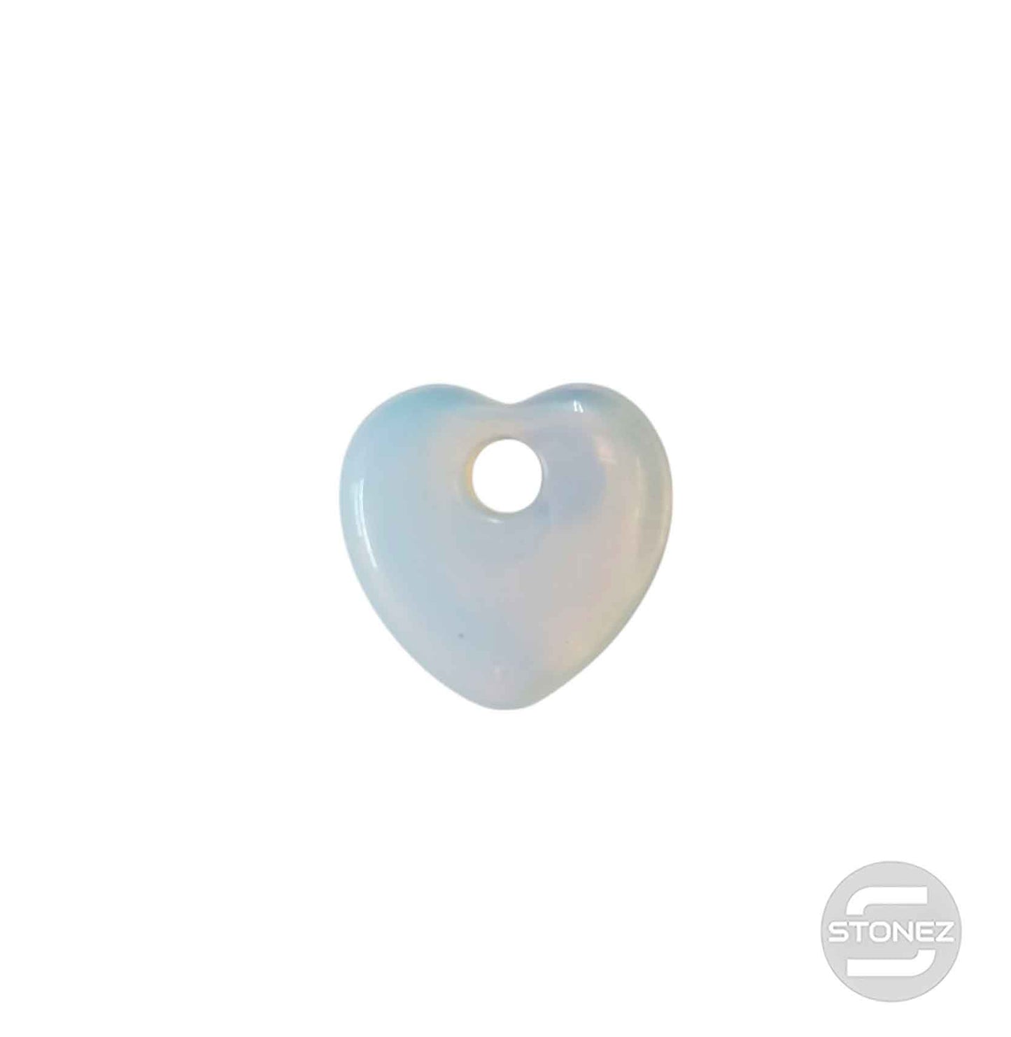 600103490 Colgante Piedra Perforada Opalina 25 mm Aprox Corazon