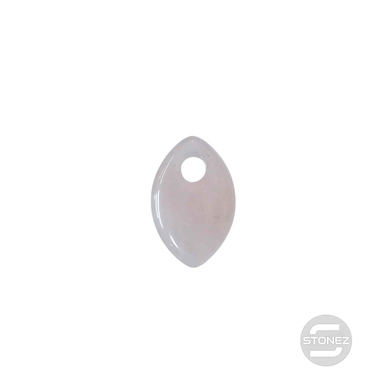 600103490 Colgante Piedra Perforada Cuarzo Rosa 25 mm Aprox Lagrima Ojo