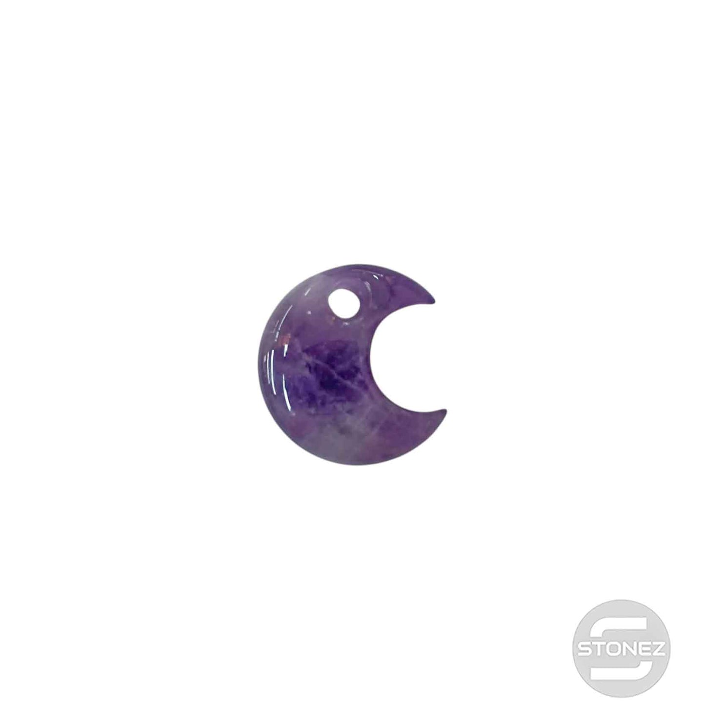 600103490 Colgante Piedra Perforada Amatista 25 mm Aprox Luna