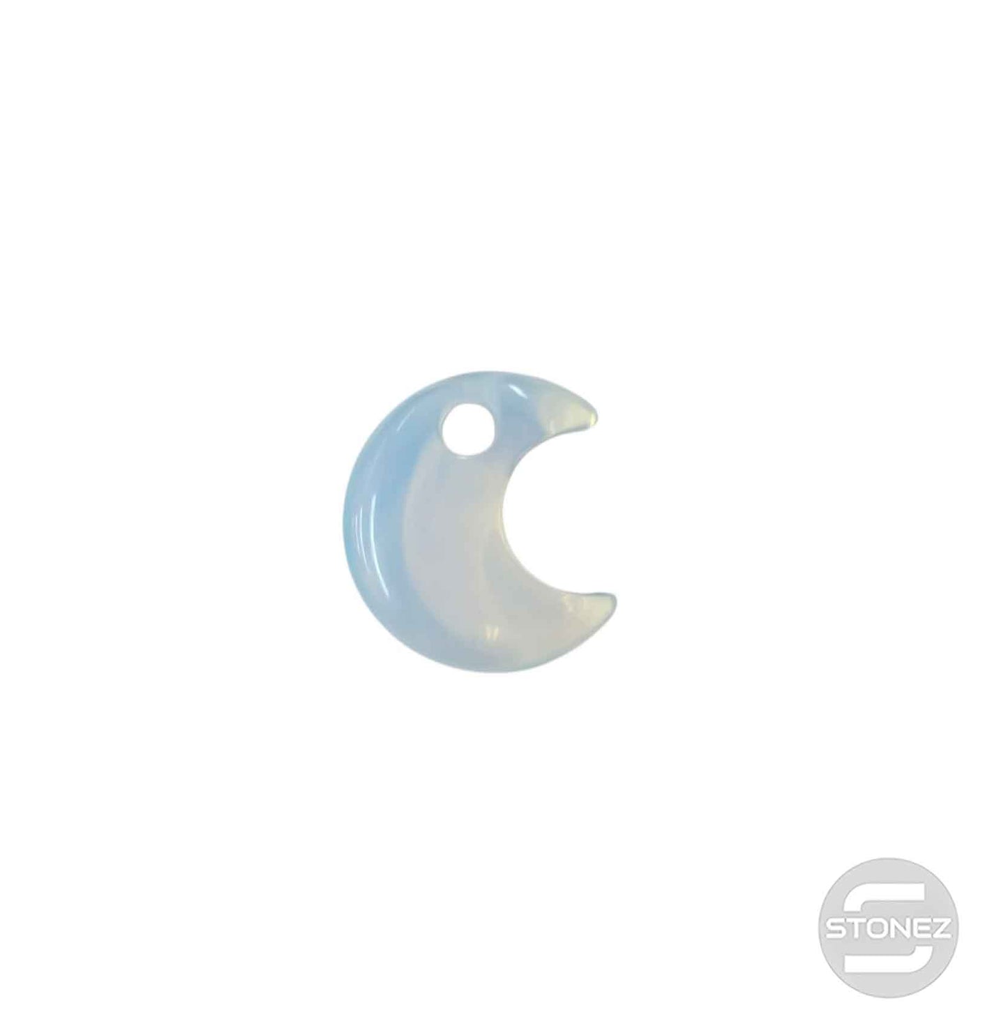 600103490 Colgante Piedra Perforada Opalina 25 mm Aprox Luna