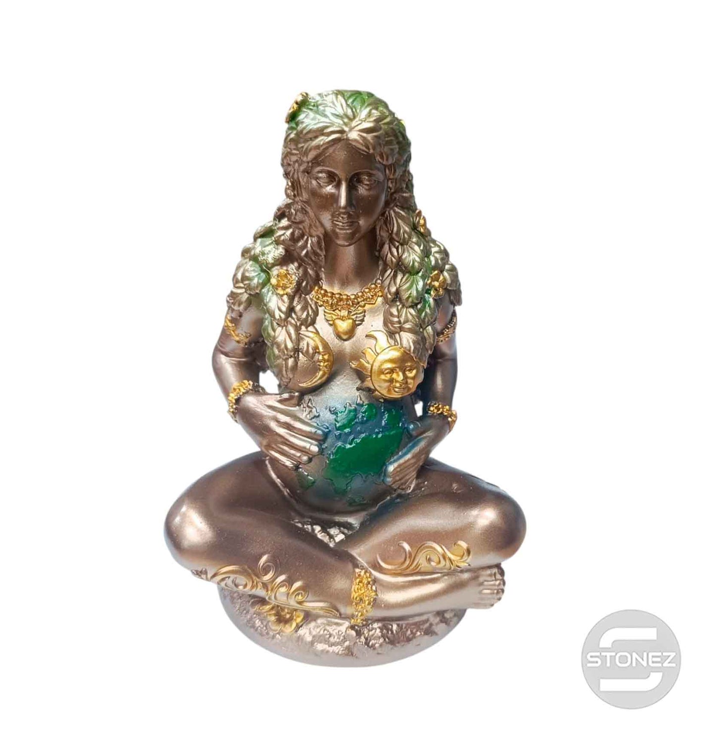600103935 Figura En Resina Madre Tierra 17 Cms Aprox