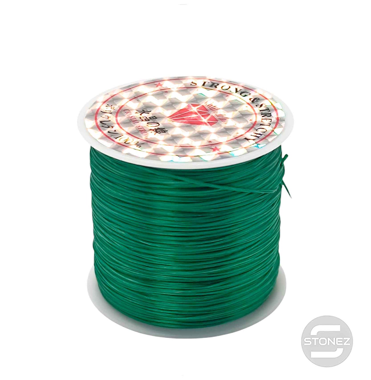600202907 Hilo Elastico Fino Color Verde 40 Metros Aprox