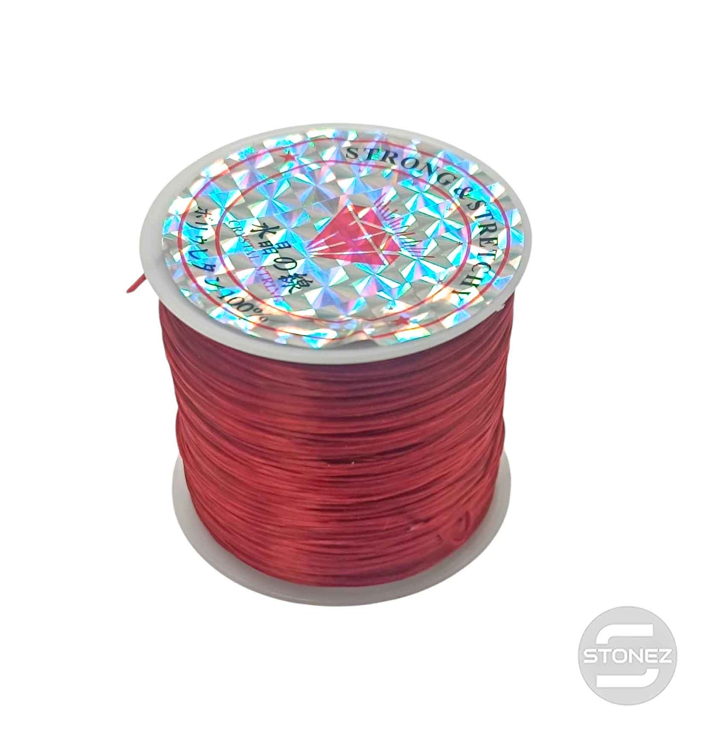 600202907 Hilo Elastico Fino Color Burdeo 40 Metros Aprox
