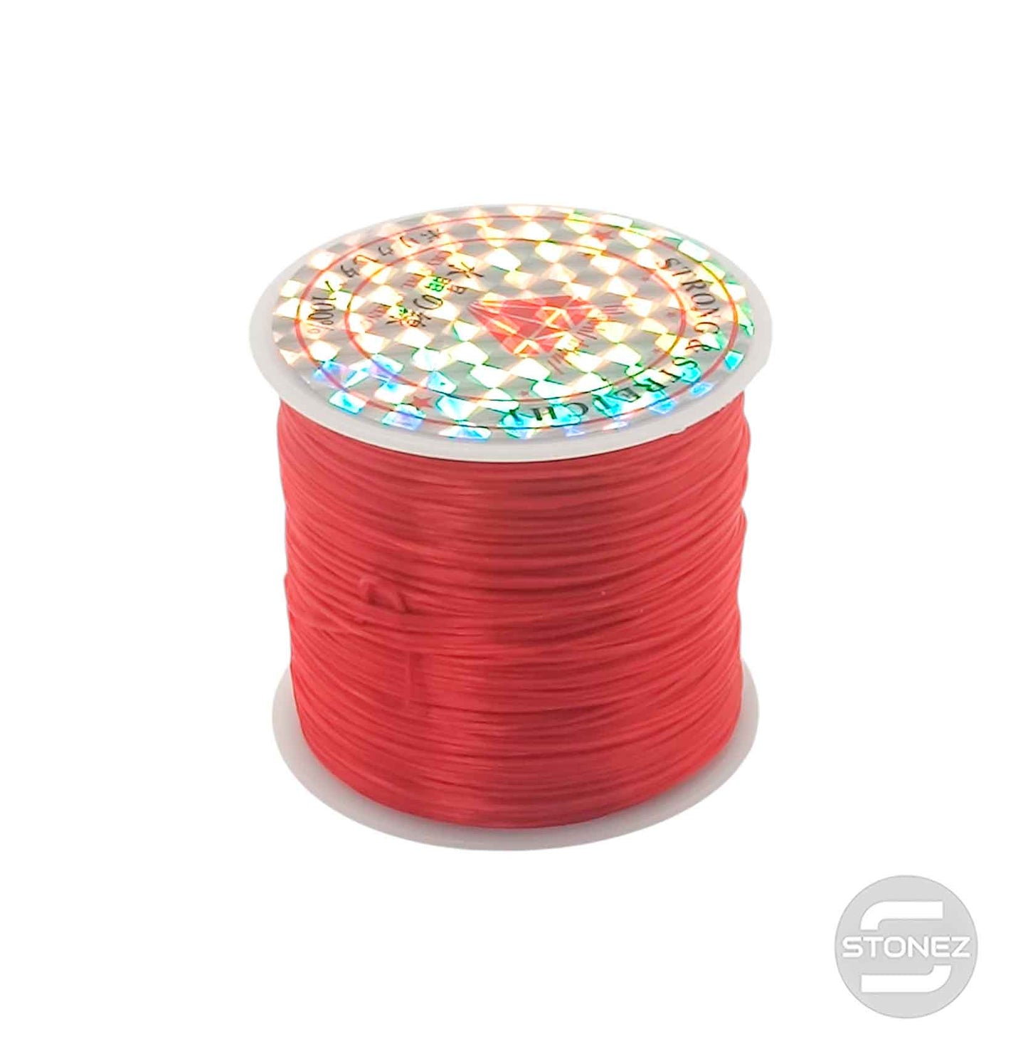 600202907 Hilo Elastico Fino Color Rojo 40 Metros Aprox