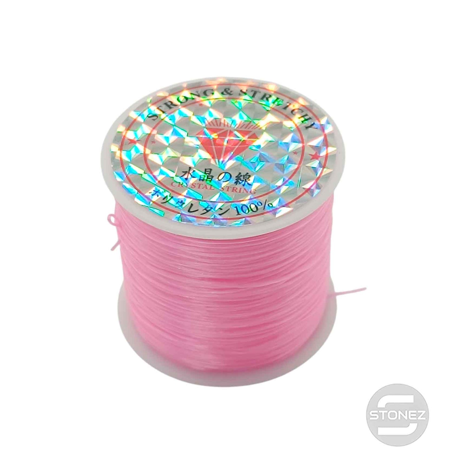 600202907 Hilo Elastico Fino Color Rosa 40 Metros Aprox