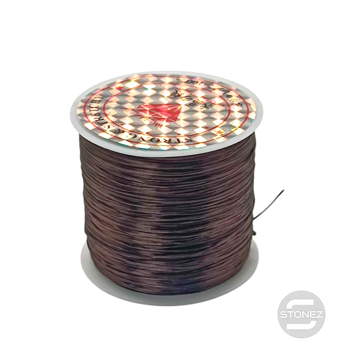 600202907 Hilo Elastico Fino Color Marron 40 Metros Aprox