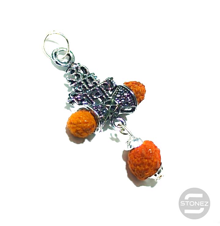 600301538-02 Colgante Rudra Con Simbolo Om 5 X 2.5 Cm Aprox.