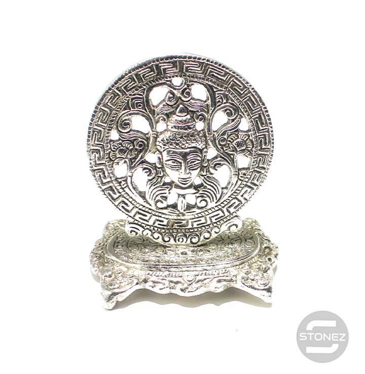 600301547-02 Porta Incienso De Metal Con Buda 9 x 7 Cms Aprox