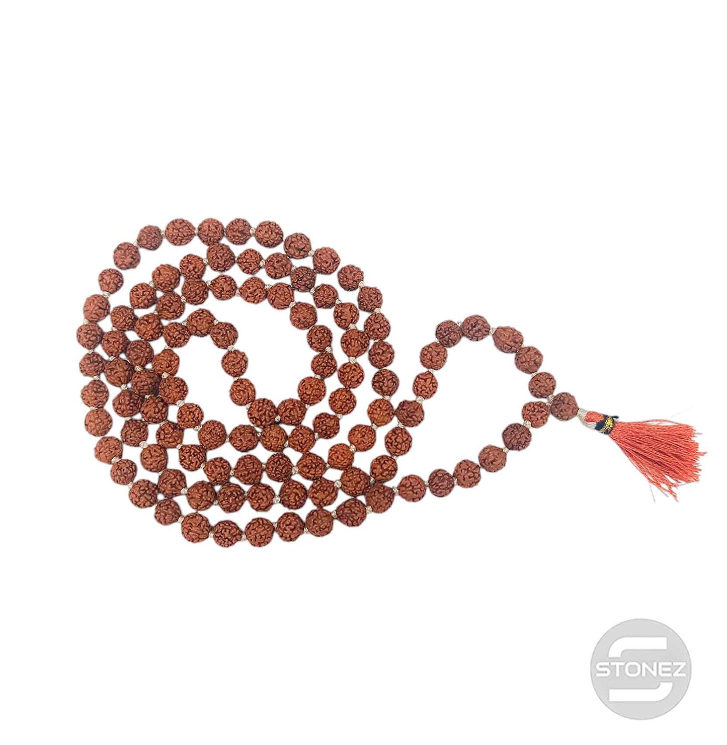 600301600 Japa Mala 108 Cuentas Rudraksha Bola 6 mm