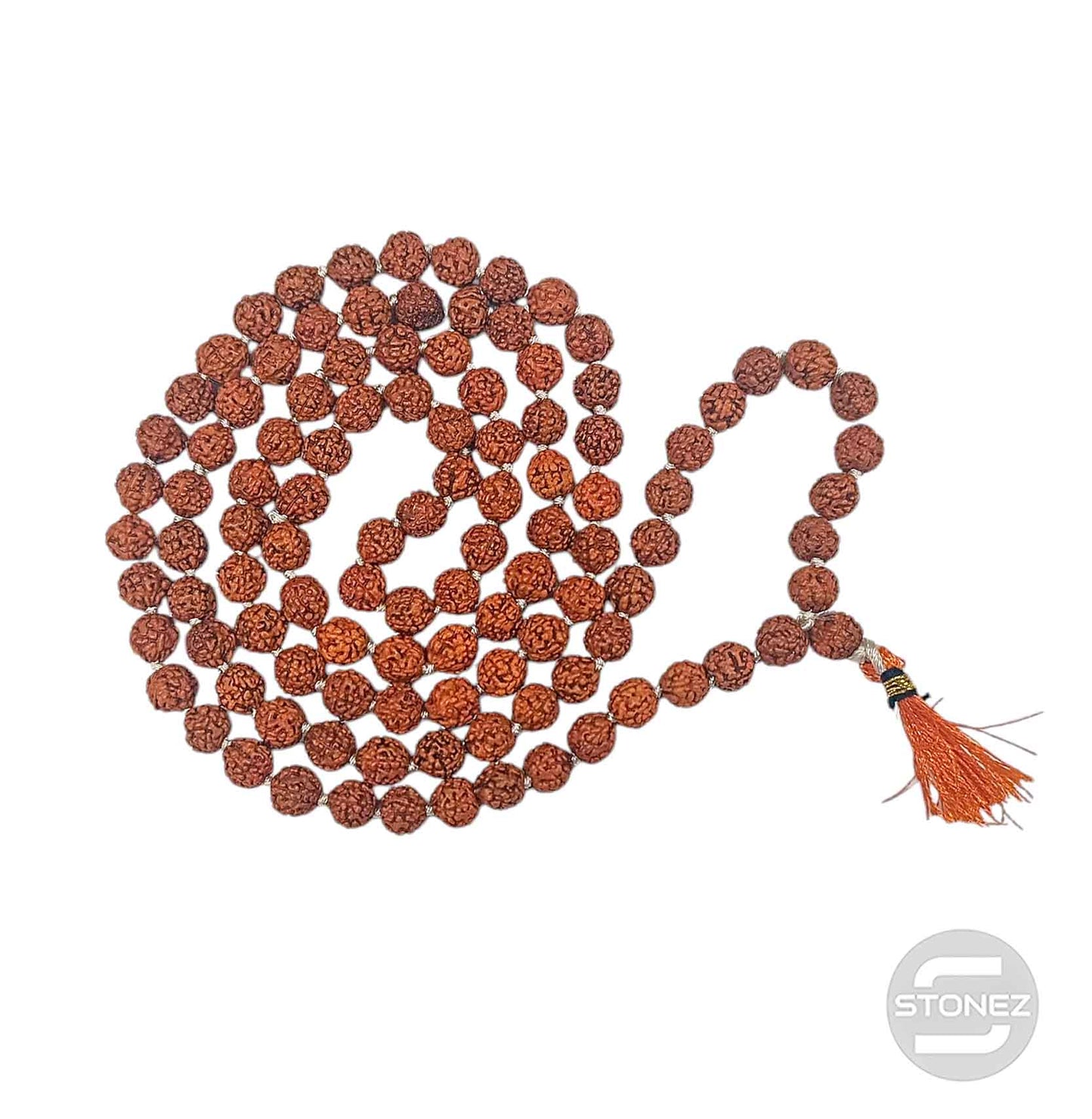 600301601 Japa Mala 108 Cuentas Rudraksha Bola 7 mm