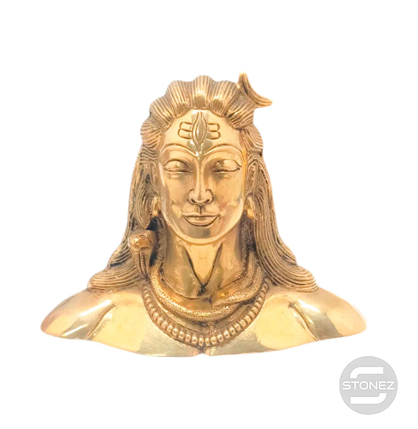600302993 Figura En Latón Shiva (Adyogi) 11x15 Cms y 940Gramos Aprox