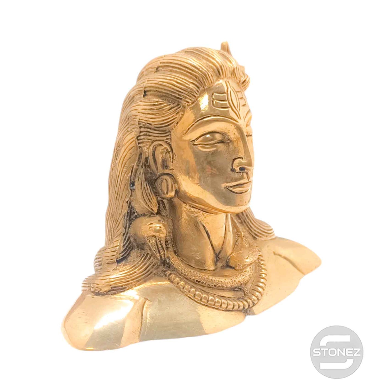 600302993 Figura En Latón Shiva (Adyogi) 11x15 Cms y 940Gramos Aprox