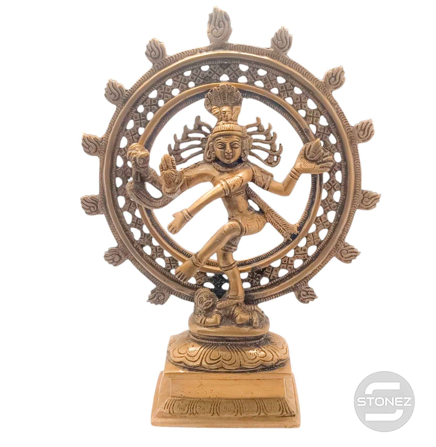 600303000 Figura En Latón Shiva (Natraj) 30x22 Cms y 2500-2600 Gramos Aprox