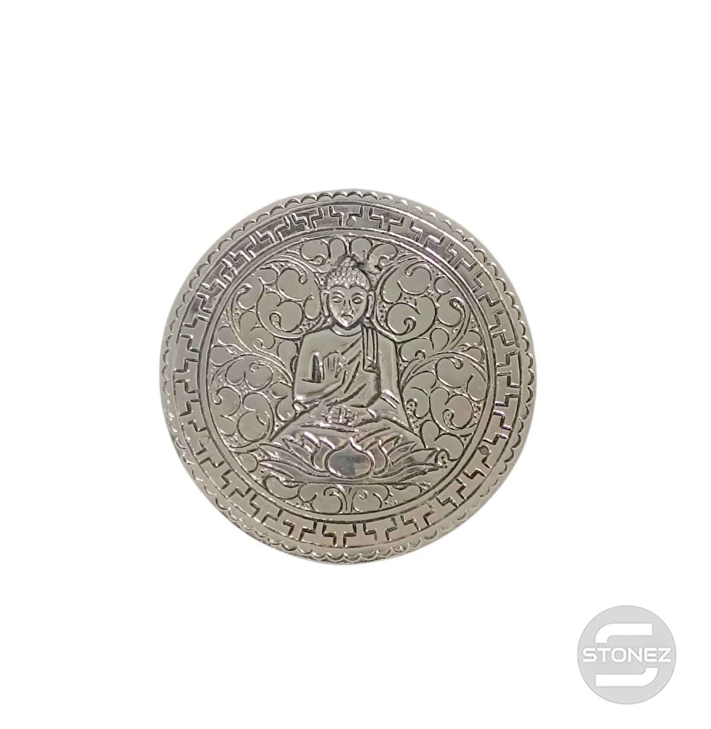 600303070-07 Porta Incienso De Metal Buda 10 Cms Aprox