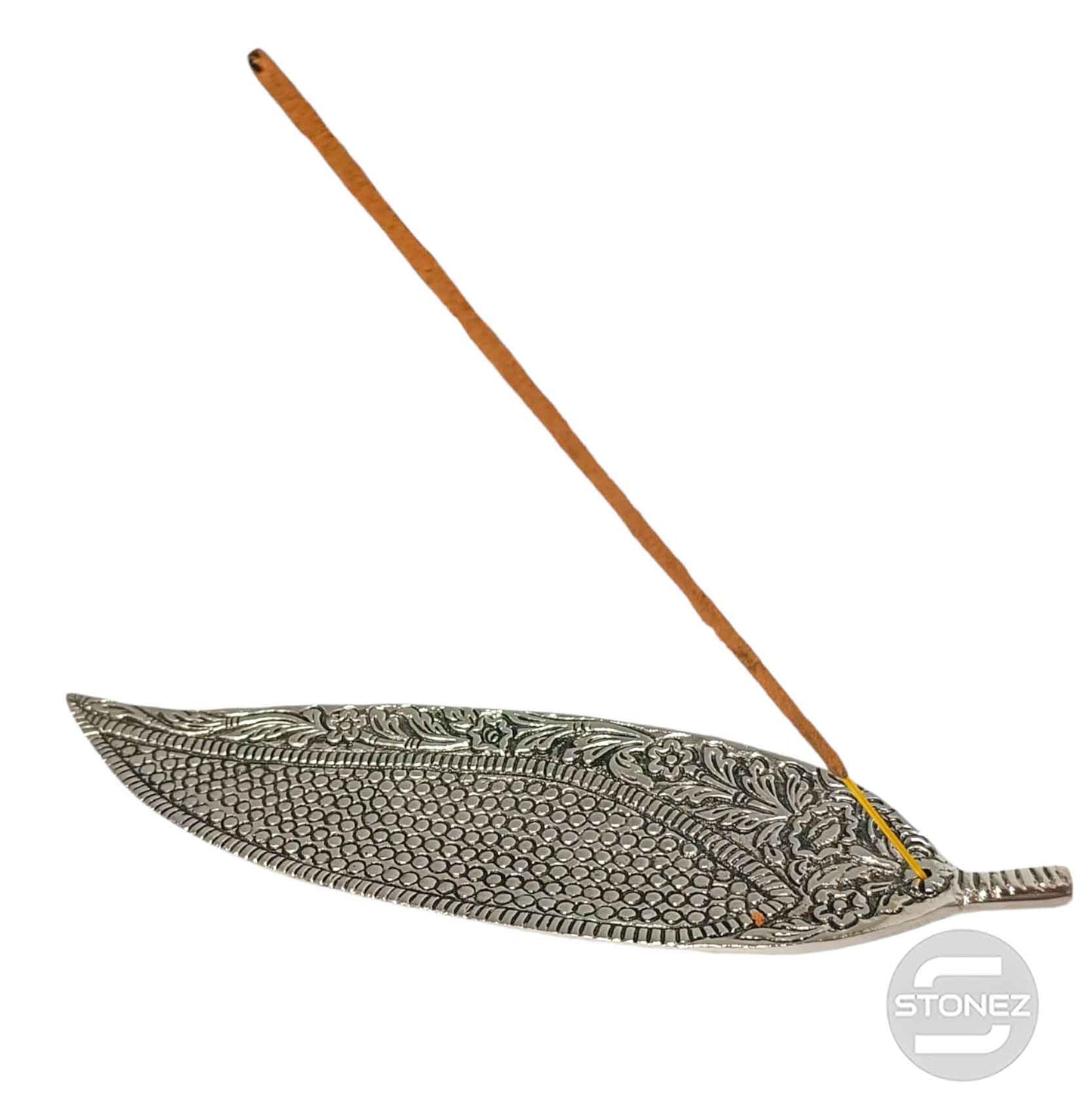 600303087-01 Porta Incienso Metal Hoja 22 Cms Aprox (INCIENSO NO INCLUIDO)