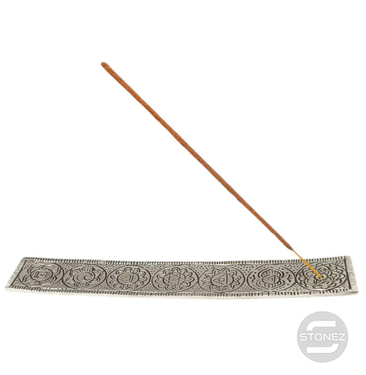 600303087-07 Porta Incienso Metal 7 Chakras 23 Cms Aprox (INCIENSO NO INCLUIDO)