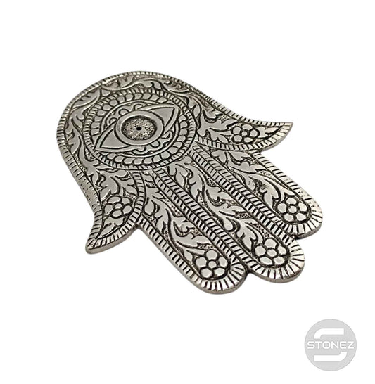 600303252-06 Porta Incienso Metal Mano 12 Cms Aprox