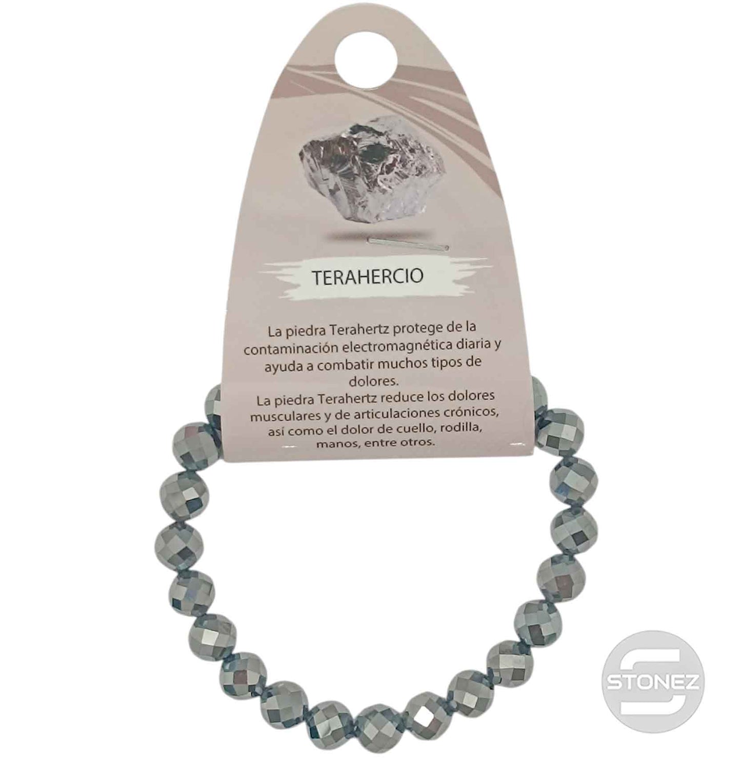 600603201 Pulsera Facetada Terahercio 8 mm