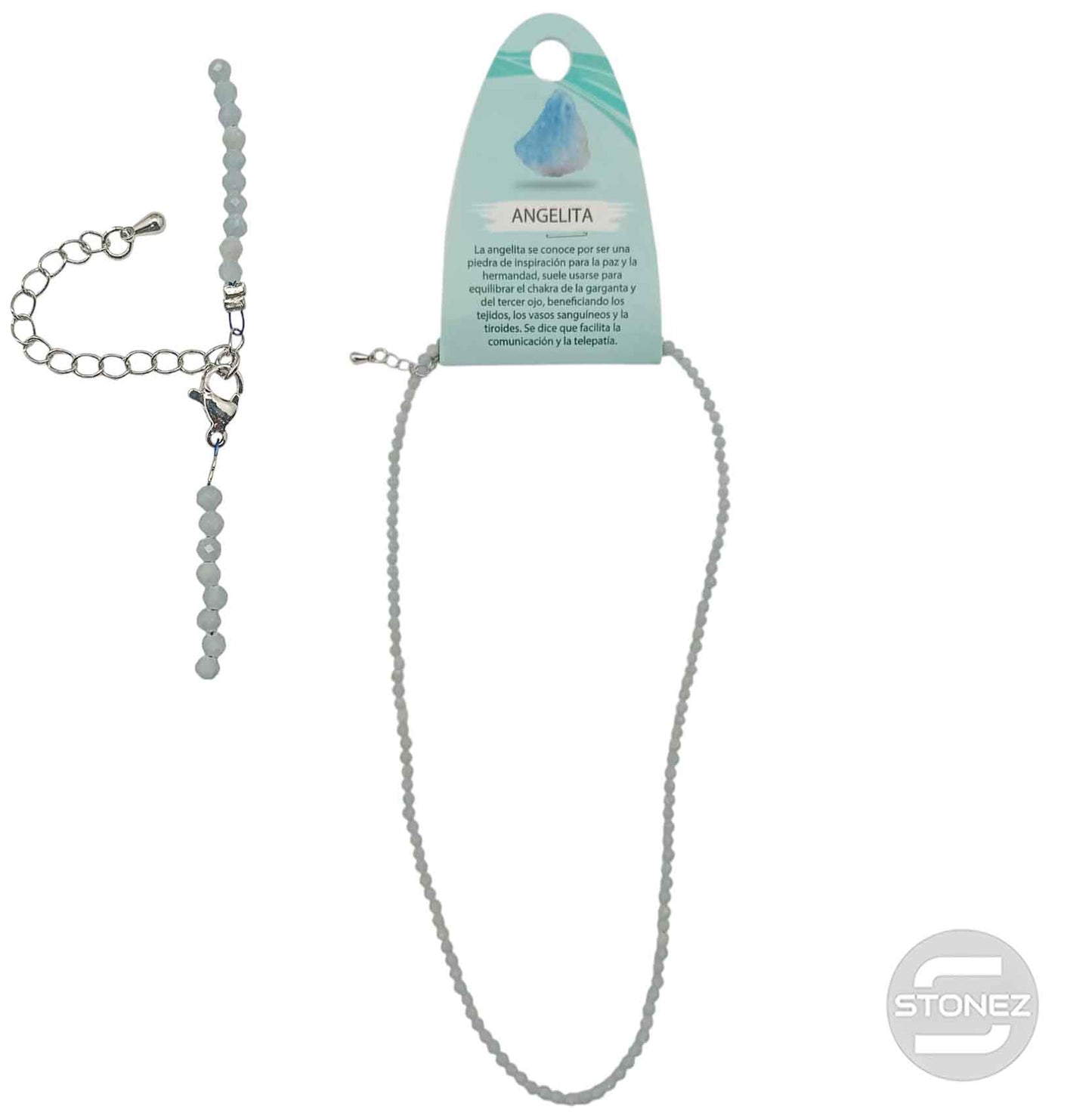 600603268 Collar Angelita 3 mm Facetada 40+5 Cms Cierre Acero