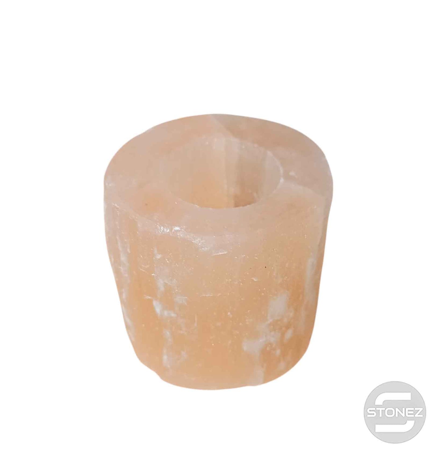 600702638 Porta Vela Portavela Selenita Naranja 8 Cms Aprox