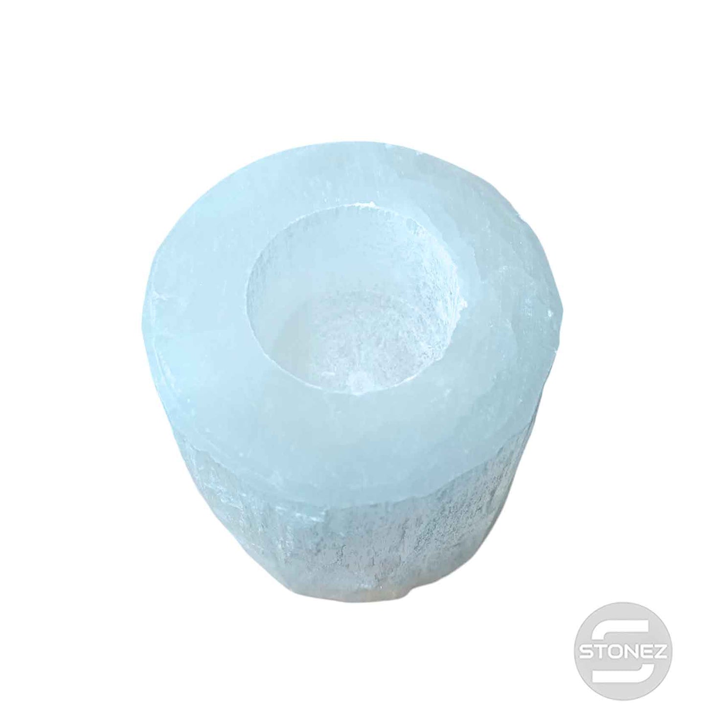 600702638 Porta Vela Portavela Selenita 8 Cms Aprox