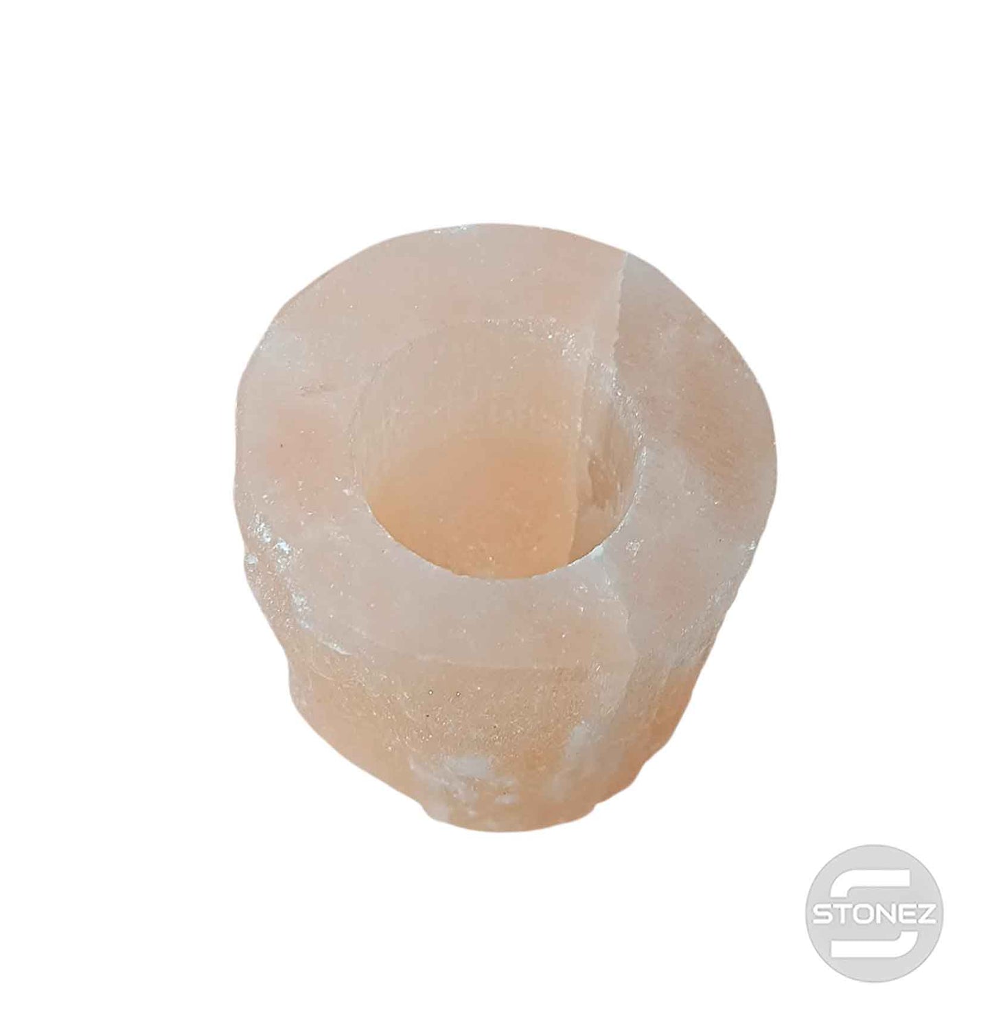 600702638 Porta Vela Portavela Selenita Naranja 8 Cms Aprox
