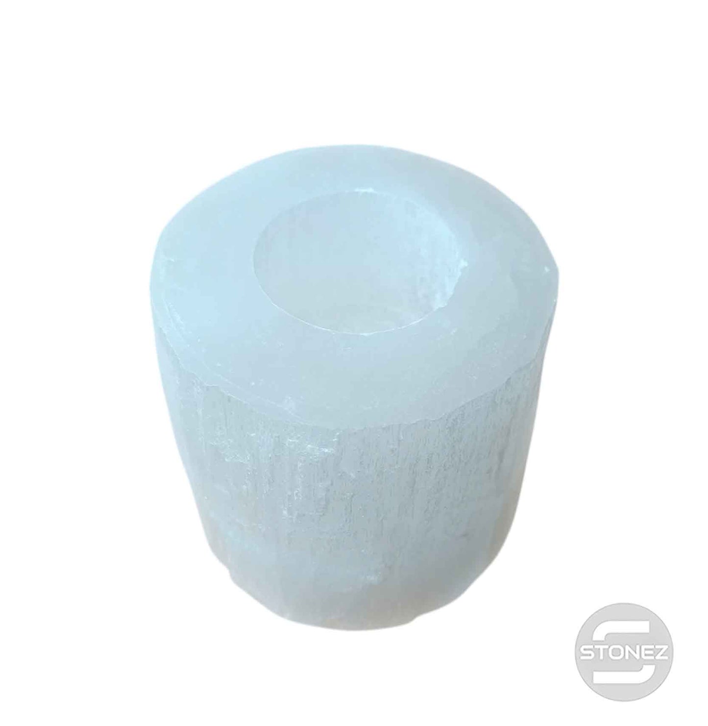 600702638 Porta Vela Portavela Selenita 8 Cms Aprox