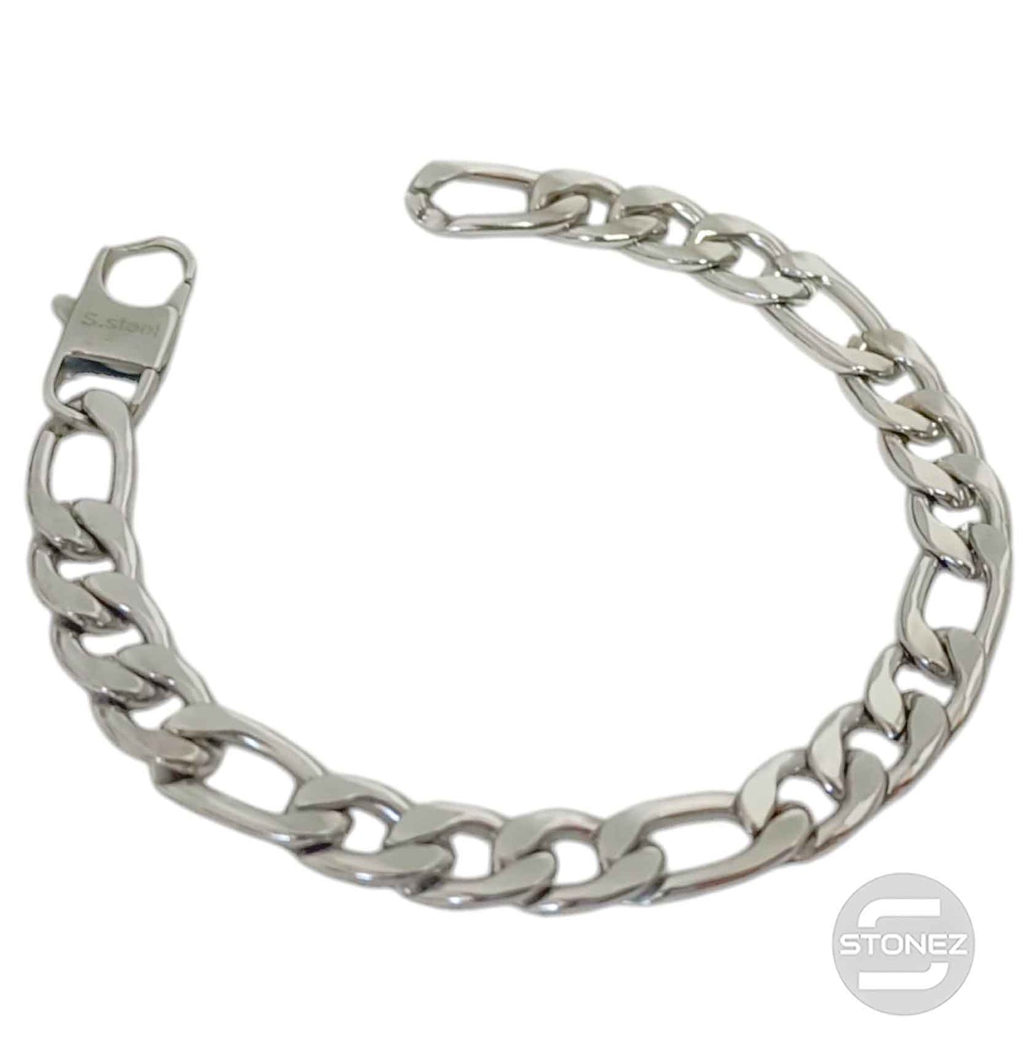 60778 Pulsera Eslabones Acero 10 mm Grosor 23Cms Largo Aprox