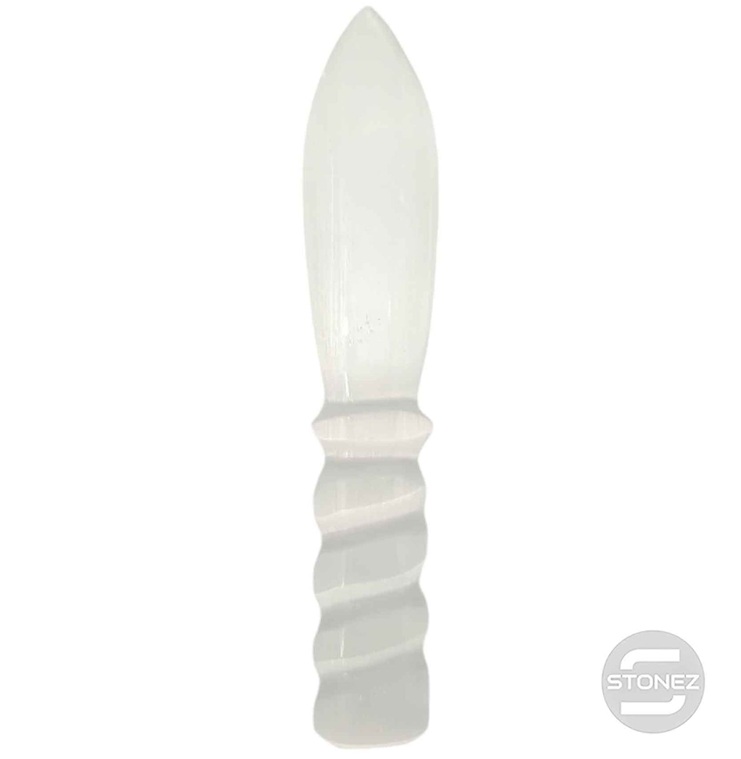 60793-01 Cuchillo/Puñal Selenita 20 Cms Aprox