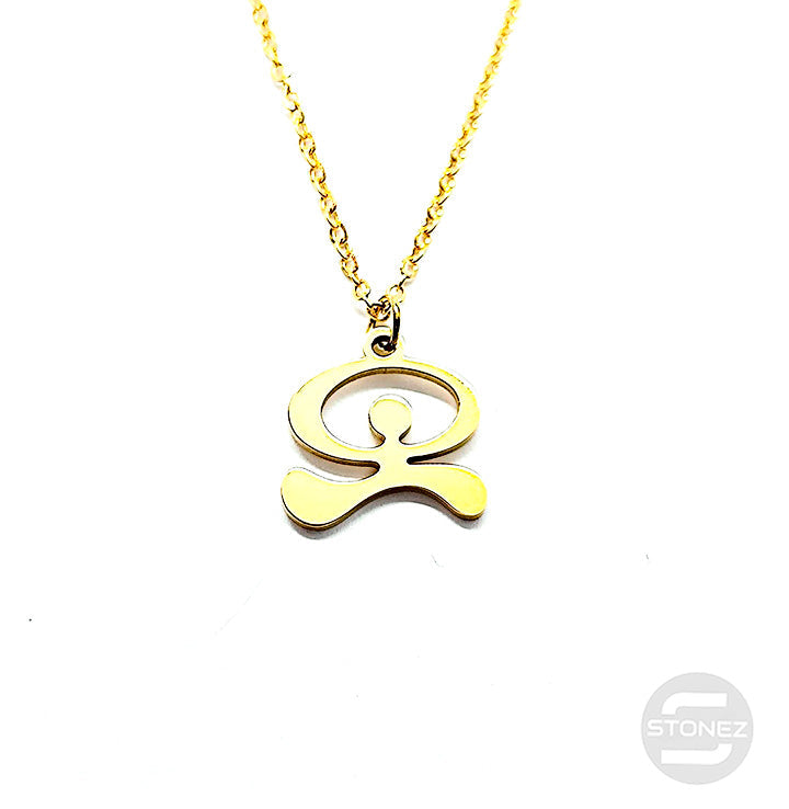 60797-23 Collar Acero Dorado Indalo 13 mm Y Cadena 40+5 Cms