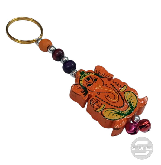 60803-2 Llavero De Madera Tallada En Forma De Elefante