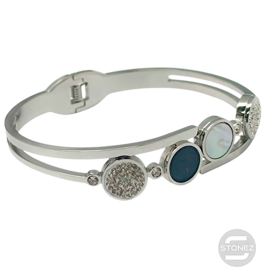 60914-04 Pulsera Acero Brazalete Con Apertura De Muelle