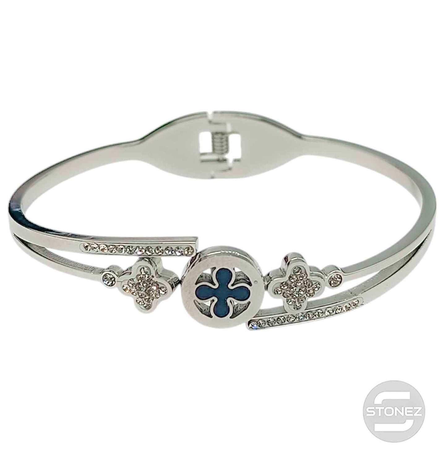 60914-06 Pulsera Acero Brazalete Con Apertura De Muelle