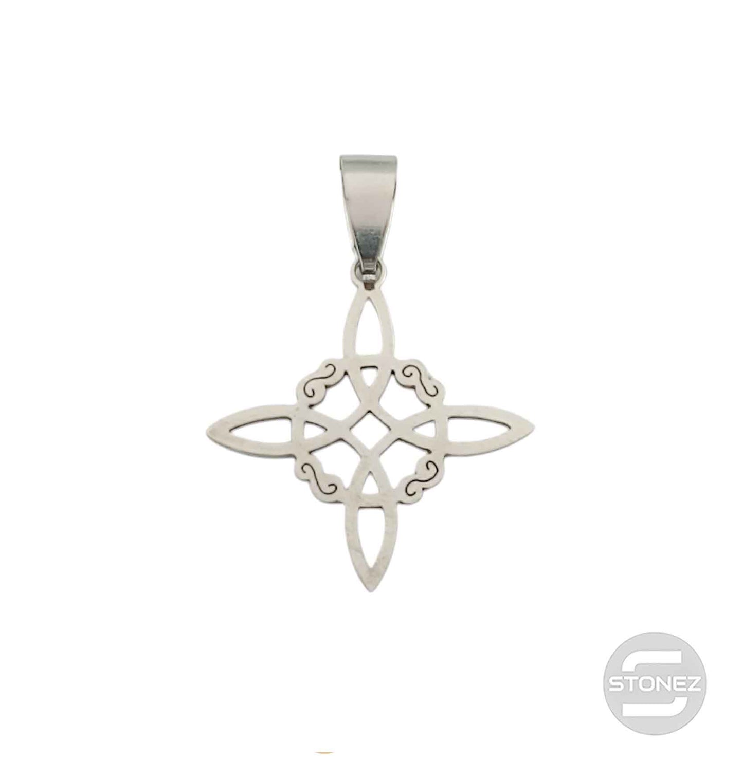 61107-01 Colgante Acero Nudo De Bruja 25 mm