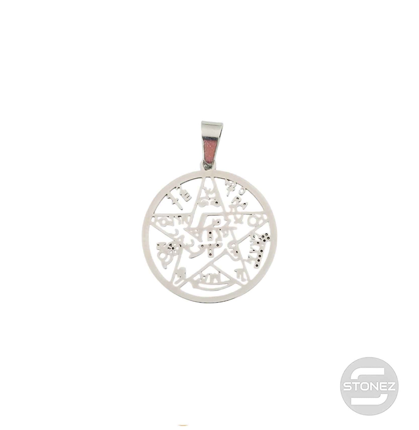 61107-30 Colgante Acero Tetragramaton 25 mm