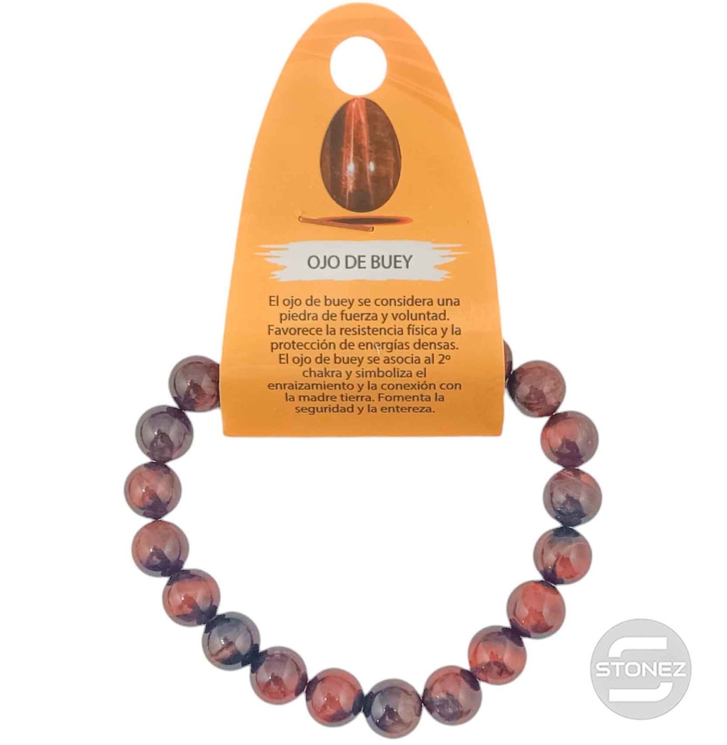 61186-48 Pulsera De Hombre 22 Cms Aprox Ojo De Buey 10 mm