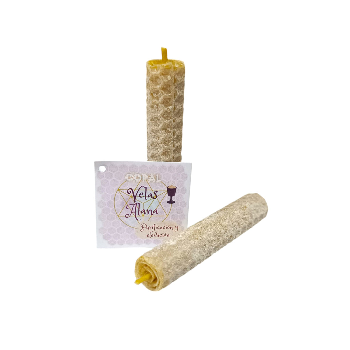 Vela Ritualizada de Copal – Limpieza Purificacion Y Elevacion 8 x 1.5 Cms (2 Uds) REF 61764