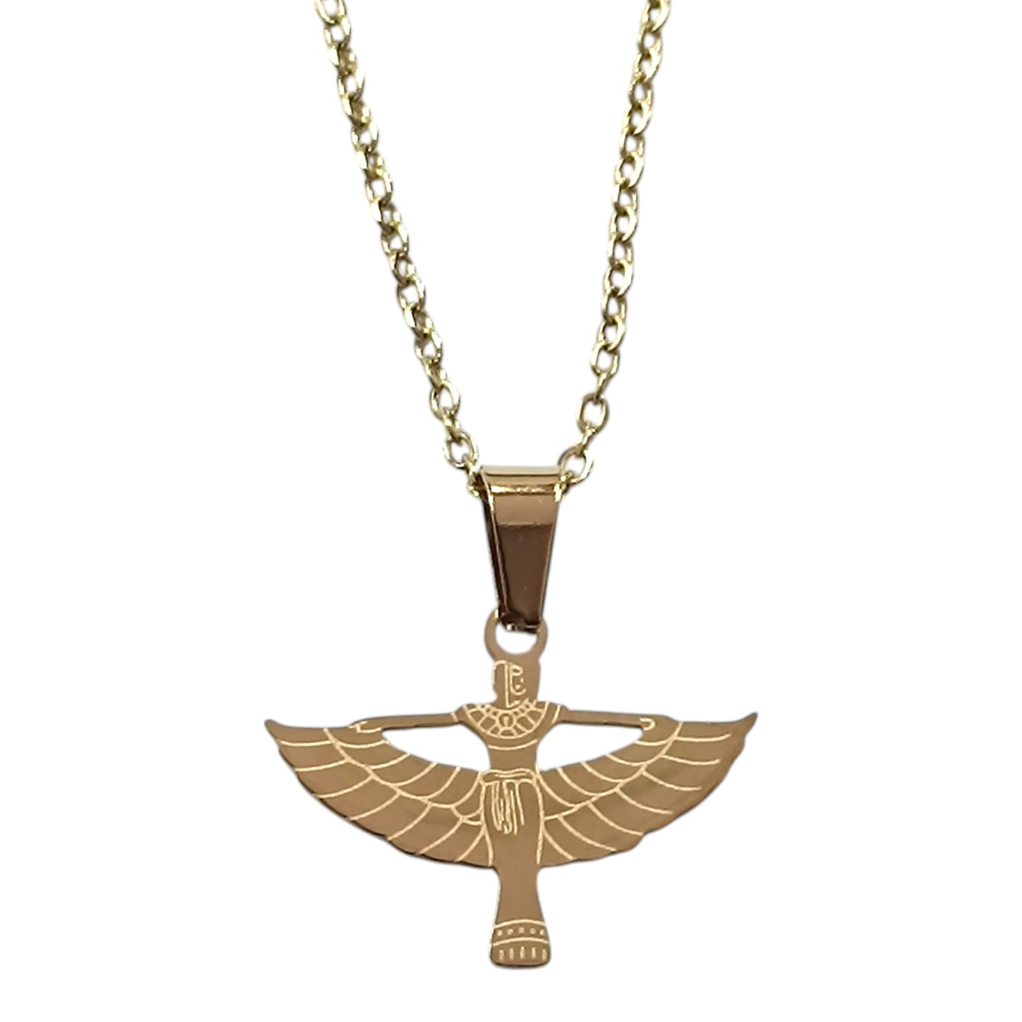 Collar Acero Dorado Isis Cadena 40+5 Cms Ref 600103611-03