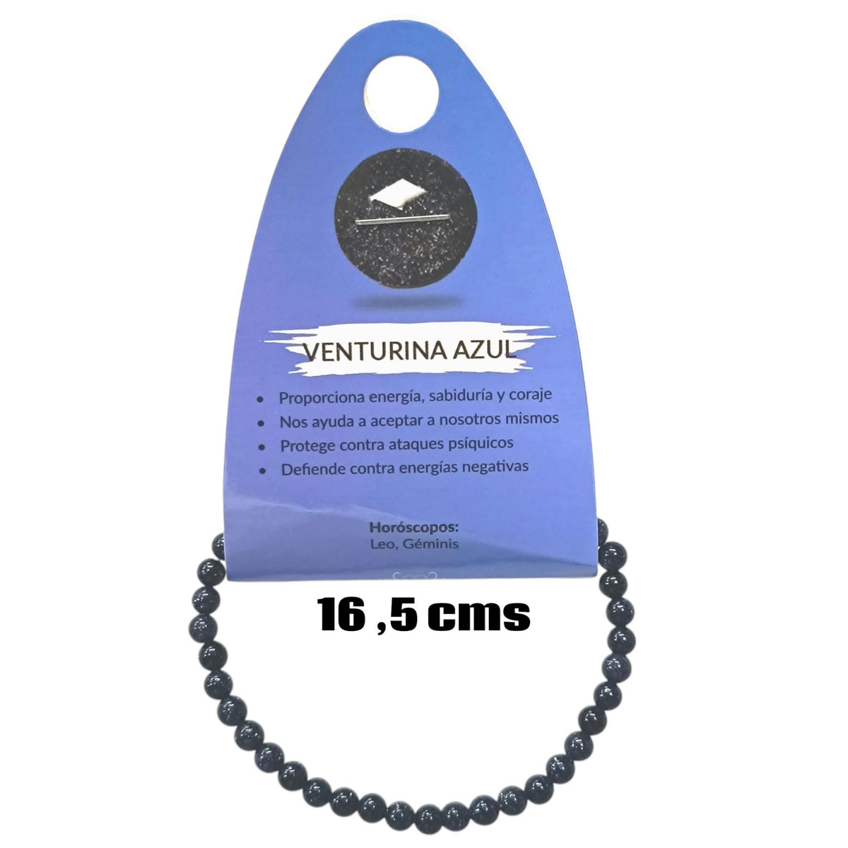 Pulsera Elastica Infantil 16,5 Cms Aprox Piedra Aventurina Azul 4 mm 600104509-11