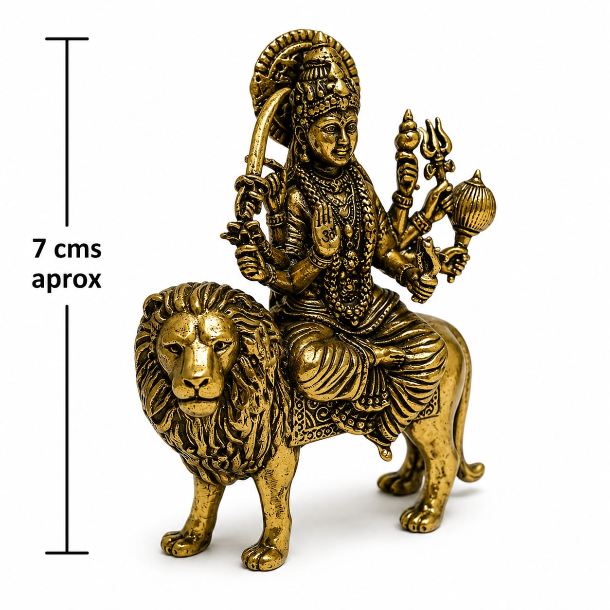 Figura En Latón Durga 7 Aprox UNIDADES LIMITADAS REF 60030437