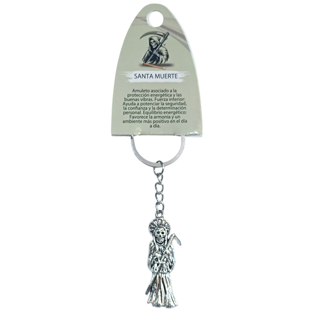 Llavero Santa Muerte En Metal Aprox 49690-44